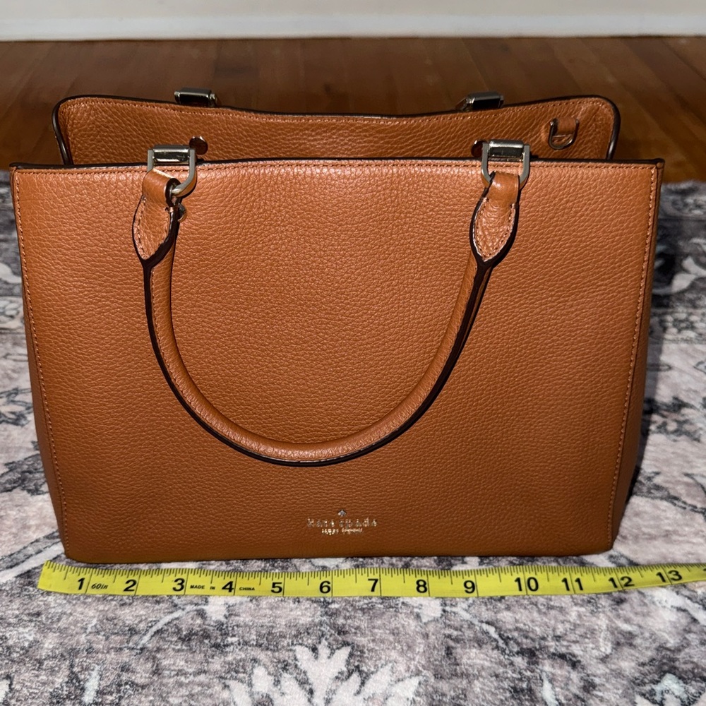 Kate Spade Leila Medium Triple Compartment Satchel in Warm Gingerbread - Picture 14 of 16